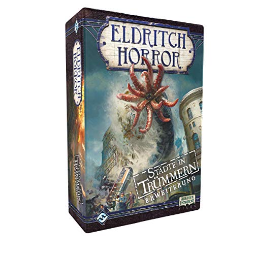 Fantasy Flight Games | Eldritch Horror – Städte in Trümmern | Erweiterung | Expertenspiel | Strategiespiel | 1-8 Spieler | Ab 14+ Jahren | 120+ Minuten | Deutsch von Fantasy Flight Games