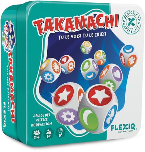 Asmodee FlexiQ Takamachi – Gesellschaftsspiele – Gesellschaftsspiele und Beobachtungsspiele – Familienspiel und Kinder ab 5 Jahren – 2 bis 4 Spieler – französische Version von Asmodee