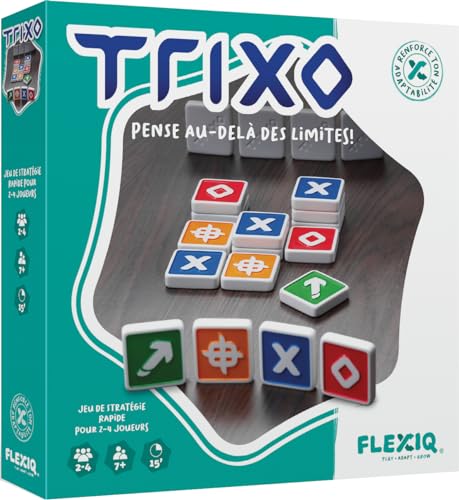 Asmodee FlexiQ Trixo – Gesellschaftsspiele – Strategie- und Denkspiele – Reise- und Taschenspiele – Familienspiele ab 7 Jahren – 2 bis 4 Spieler – französische Version von Asmodee