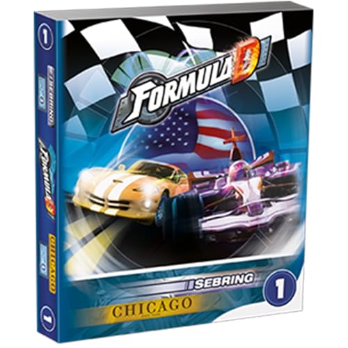 Asmodee ASMFDC1IC Formula D: Sebring & Chicago Expansion, Mixed Colours von Zygomatic