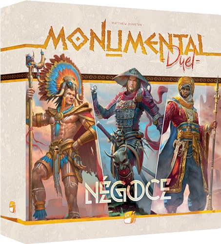 ASMODEE Funforge Monumental Duel: Negoce – Gesellschaftsspiele – Kartenspiel – Spiel für Kinder und Erwachsene – Spiel für 2 Spieler – Zivilisationsspiel – ab 10 Jahren – französische Version von ASMODEE