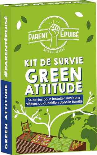 Asmodee Funomenum – Elternteil erschöpft – Überlebens-Set Green Haltung – Gesellschaftsspiele – Kartenspiele – Spiele für Kinder ab 4 Jahren – 2 Spieler – französische Version von Asmodee