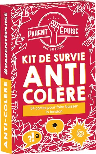 Asmodee - Funomenum – Elternteil erschöpft – Survival-Set gegen Wut – Gesellschaftsspiele – Kartenspiele – Spiele für Kinder ab 4 Jahren – 2 Spieler – französische Version von Asmodee