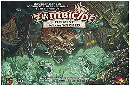 Asmodee GUF035 Zombicide Green Horde: No Rest for The Wicked, Brettspiel, Mehrfarbig, Espansioni von Asmodee