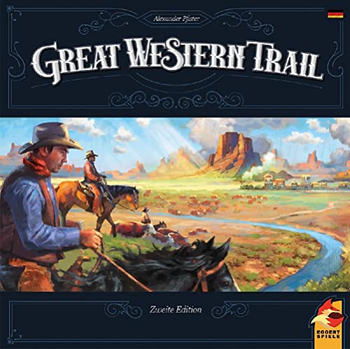 Eggertspiele, Great Western Trail 2. Edition, Kennerspiel, Strategiespiel, 1-4 Spieler, Ab 12+ Jahren, 90+ Minuten, Deutsch von Asmodee