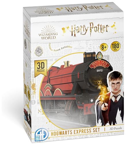 4D Build 4D51064 Harry Potter (181 Pieces) 3D Puzzle Asmodee Bauweise, Hogwarts Express Zug, 29.5" x 6.7" x 5.7" von 4D Build