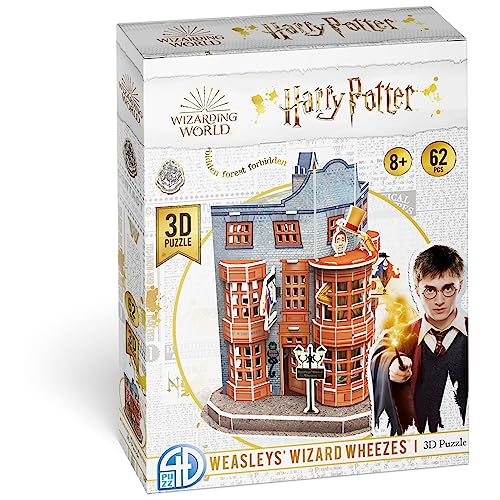 Asmodee 4D51067, Harry Potter 4D CWL Potter-3D-Puzzle: Weasley, Streiche für facetiöse Zauberer | Gesellschaftsspiel | Puzzle | Alter: 8+ | 1 Spieler | 120 Minuten von Asmodee