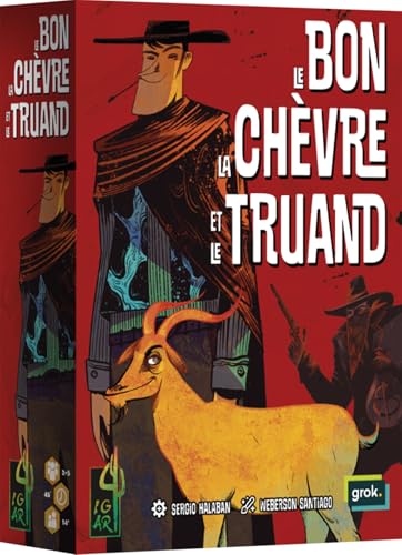 Asmodee Igiari – Le Bon La Chevre et Le Truand – Gesellschaftsspiele – Karten- und Bluff-Spiel ab 14 Jahren – 2 bis 5 Spieler – 45 Minuten – französische Version von Asmodee