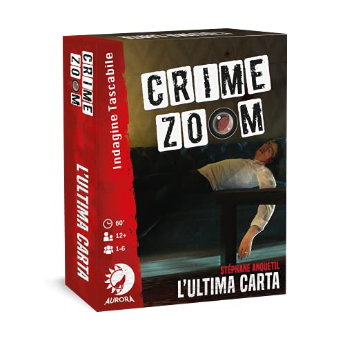 Asmodee, Crime Zoom: Die letzte Karte, Detektiv-Kartenspiel, 1-6 Spieler, 12+ Jahre, italienische Ausgabe von Asmodee