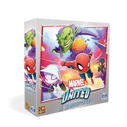 Asmodee Marvel United: Il Ragnoverso, Erweiterung des Brettspiels, italienische Ausgabe von Asmodee