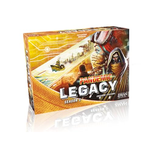 Asmodee Pandemic Legacy Staffel 2 (Gelbe Box) — Italienische Ausgabe von Asmodee