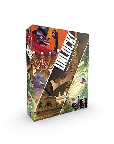 Asmodee Italia- Unlock Timeless Adventures Escape Room Tisch-Edition komplett in Italien hergestellt, Farbe 8985 (Italienische Version) von Asmodee