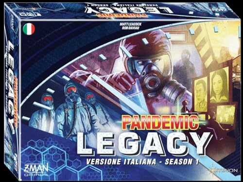 Asmodee - Pandemic Legacy: Season 1, Brettspiel, Ausgabe in Italienisch, Farbe Blau, 8385 von Asmodee