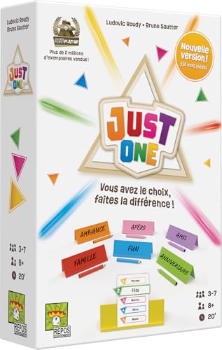 Asmodee - Just One - Jeu de Société Coopératif pour Enfants dès 8 Ans - Jeu de Cartes d'Ambiance en Famille avec Mots à Deviner - 3 à 7 Joueurs - 20 Min - Version française von Asmodee