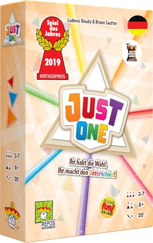 Repos Production, Just One, Grundspiel, Partyspiel, Spiel des Jahres 2019, 3-7 Spieler, Ab 8+ Jahren, 20+ Minuten, Deutsch von Repos Production