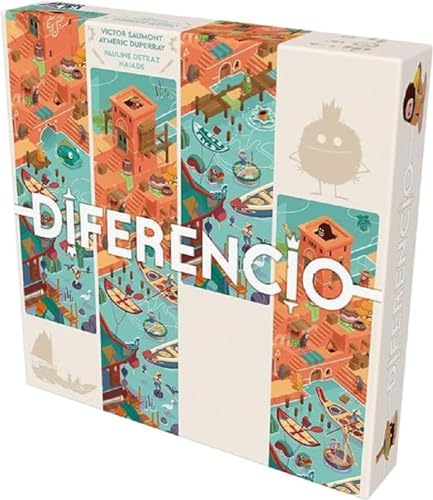 Asmodee KYF Edition Diferencio – Gesellschaftsspiele – Brettspiele – visuelle Gedächtnisspiele – Stimmungsspiele ab 7 Jahren – 2 bis 6 Spieler – französische Version von Asmodee