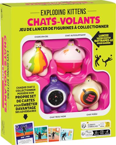 Asmodee - Katzen – Fliegen: Pack 4 Katzen – Gesellschaftsspiele, EIN Kartenspiel der Ersteller von Exploding Kittens, Spiel für Familie und Kinder ab 8 Jahren, 2 Spieler und +, französische Version Asmodee - Katzen – Fliegen: Pack 4 Katzen – Gesellschaftsspiele, EIN Kartenspiel der Ersteller von Exploding Kittens, Spiel für Familie und Kinder ab 8 Jahren, 2 Spieler und +, französische Version von Asmodee