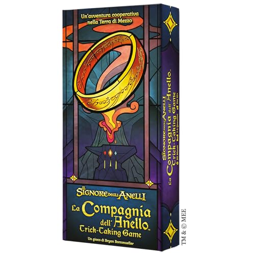 Asmodee La Compagnia del Ring: Trick Taking Game, Brettspiel, 1-4 Spieler, 12+ Jahre, Italienische Ausgabe von Asmodee