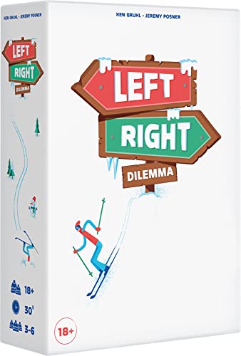 Asmodee Left Right Dilemma – Kartenspiel für Erwachsene – Verrückte Dilemmata, erraten Sie die Antworten Ihrer Mitspieler – kooperatives Gesellschaftsspiel – 3 bis 6 Spieler – 30 Minuten – Asmodee Left Right Dilemma – Kartenspiel für Erwachsene – Verrückte Dilemmata, erraten Sie die Antworten Ihrer Mitspieler – kooperatives Gesellschaftsspiel – 3 bis 6 Spieler – 30 Minuten – von Asmodee