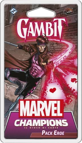 Asmodee - Marvel Champions Das Kartenspiel: Gambit - Erweiterung, Pack Helden, Italienische Ausgabe von Asmodee