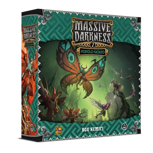 Asmodee - Massive Darkness 2: Volk Fatato – Box Feinde, Erweiterung des Brettspiels, italienische Ausgabe von Asmodee