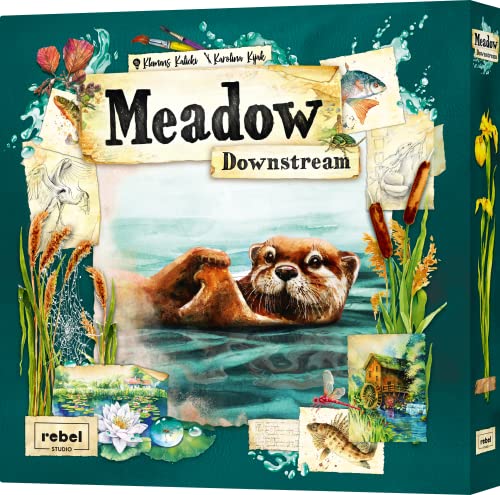 Asmodee - Meadow Downstream - Erweiterung des Brettspiels, 1 auf 4 Spieler, ab 10 Jahren, italienische Ausgabe von Asmodee