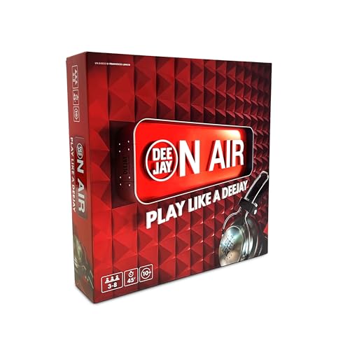 Asmodee - On Air - Play Like a Deejay - Das Ravolo Spiel von Radio Deejay, 3-8 Spieler, 10+ Jahre, italienische Ausgabe von Asmodee
