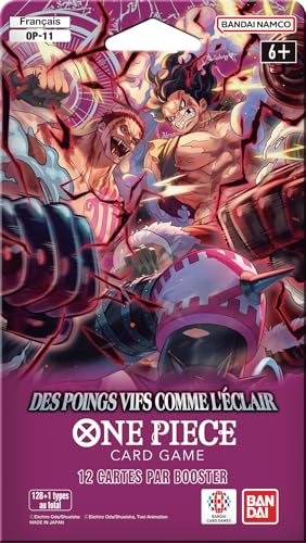 Asmodee - One Piece OP-11 Booster Blister – Bandai – lebendige Fäuste wie der Blitz – Sammelkartenspiel – Whole Cake Island – A Fist of Divine Speed – französische Version Asmodee - One Piece OP-11 Booster Blister – Bandai – lebendige Fäuste wie der Blitz – Sammelkartenspiel – Whole Cake Island – A Fist of Divine Speed – französische Version von Asmodee