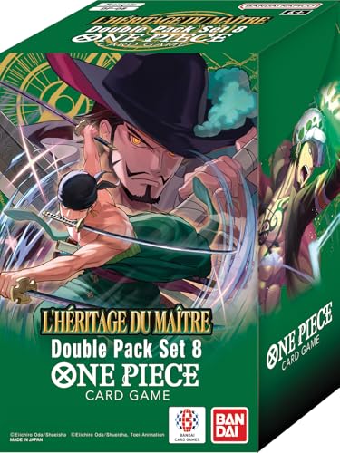 Asmodee - One Piece OP-12 Booster Doppelpack – Bandai – Gesellschaftsspiele – Sammelkartenspiel – Das Erbe des Meisters – 30 Minuten – auf Französisch von Asmodee