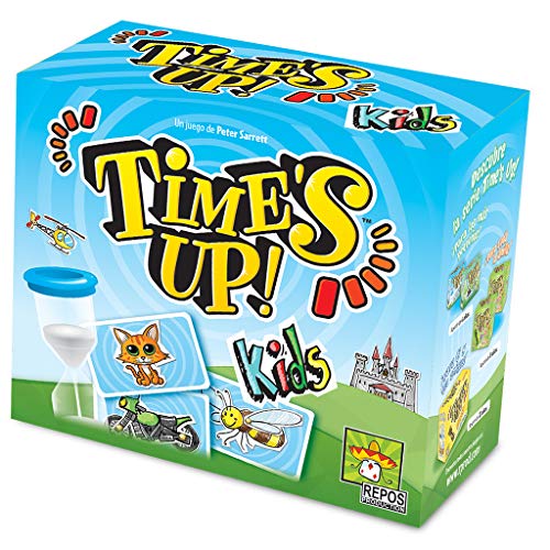 Asmodee Repos Production Time's Up! Kids 1, Kinderspiel mit Mimik und Tabuwörtern, ab 4 Jahren, 4 bis 12 Spieler, 40 Minuten pro Spiel, Spanisch von Asmodee