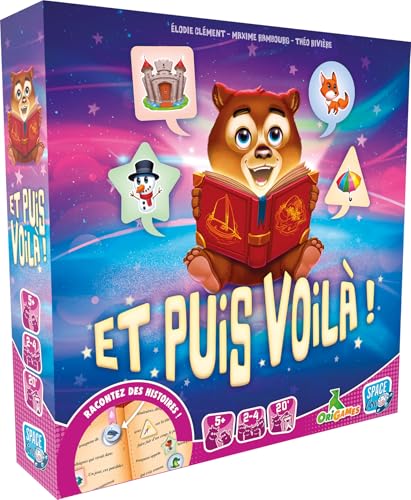 Asmodee Space Cow – ET Puis Voila – Gesellschaftsspiel für Kinder: Erzählen Sie Ihre eigene Geschichte. Erzählspiel für die ganze Familie ab 5 Jahren – 2 bis 4 Spieler, französische Version Asmodee Space Cow – ET Puis Voila – Gesellschaftsspiel für Kinder: Erzählen Sie Ihre eigene Geschichte. Erzählspiel für die ganze Familie ab 5 Jahren – 2 bis 4 Spieler, französische Version von Asmodee