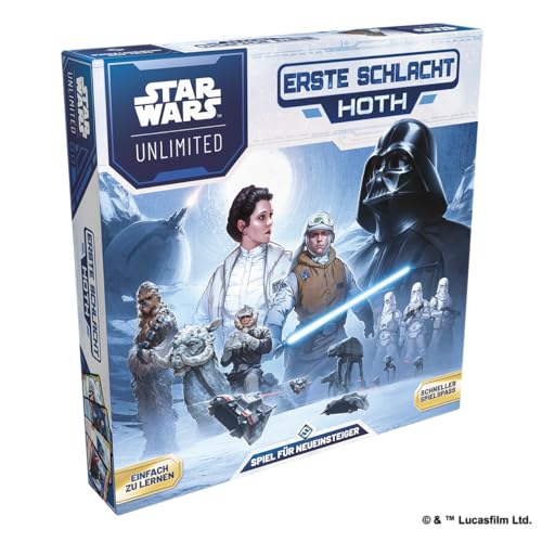 Asmodee Star Wars: Unlimited TCG – Erste Schlacht Hoth – Sammelkartenspiel-Starter-Set mit vorgefertigten Decks für Kinder und Erwachsene ab 12 Jahren, 2 Spieler, 20 Minuten, Deutsch Asmodee Star Wars: Unlimited TCG – Erste Schlacht Hoth – Sammelkartenspiel-Starter-Set mit vorgefertigten Decks für Kinder und Erwachsene ab 12 Jahren, 2 Spieler, 20 Minuten, Deutsch von Asmodee