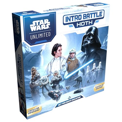 Asmodee Star Wars: Unlimited TCG - Intro Battle Hoth - Startkarten-Set mit vorverpackten Decks für Kinder und Erwachsene, ab 12 Jahren, 2+ Spieler, 20 Minuten, Italienisch von Asmodee