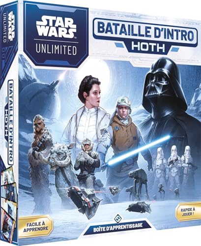 Asmodee - Star Wars: Unlimited TCG – Schlacht von Intro Hoth – Sammelkartenspiel für Zwei Spieler, leicht zu Lernen mit Decks Darth Vader & Leia, ab 12 Jahren, 20 Minuten, Französisch Asmodee - Star Wars: Unlimited TCG – Schlacht von Intro Hoth – Sammelkartenspiel für Zwei Spieler, leicht zu Lernen mit Decks Darth Vader & Leia, ab 12 Jahren, 20 Minuten, Französisch von Asmodee