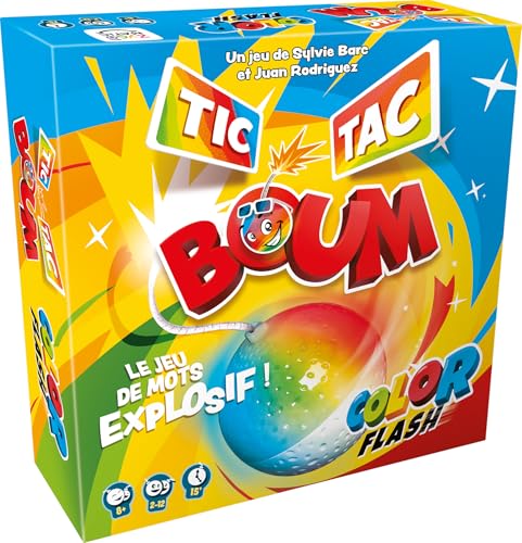 Asmodee - Tic Tac Boum Color Flash - Jeux de société - Jeux de Cartes - Jeu Famille, Adultes et Enfants à partir de 8 Ans - 3 Joueurs - 30 Min - Version Française von Asmodee