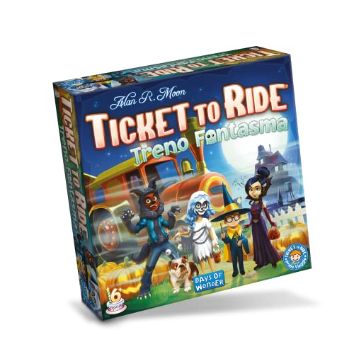Asmodee - Ticket to Ride: Ghost Train, Brettspiel, 2-4 Spieler, ab 6 Jahren, englische Ausgabe, 720635 von Asmodee