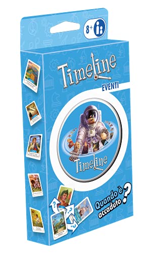 Asmodee - Chronologie historischer Ereignisse, Eco Blister, Kartenspiel, Lernspiel, Taschenformat, italienische Ausgabe, 8 bis 99 Jahre alt, 8304 von Asmodee