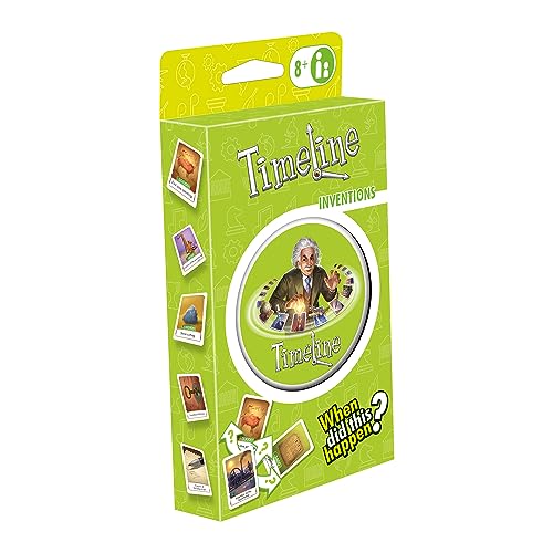 Asmodee, Timeline Inventions Eco Blister, Card Game, 2 to 8 Players, Ages 8+, 15 Minutes Playing Time von Zygomatic