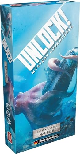 Asmodee, Unlock! – Das Wrack der Nautilus, Familienspiel, Rätselspiel, 1-6 Spieler, Ab 10+ Jahren, 60+ Minuten, Deutsch von Space Cowboys