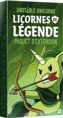 ASMODEE TeeTurtle – Unstable Unicorns – Erweiterung: Legende Einhörner – Gesellschaftsspiele – Kartenspiele – Spiele für Erwachsene und Kinder ab 8 Jahren – 2 bis 8 Spieler – französische Version von Asmodee