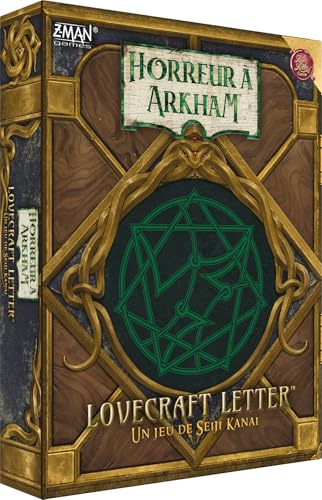 Asmodee - Horror A Arkham – Lovecraft Letter – Kartenspiel basierend auf Love Letter – Strategiespiel und Abzug für Erwachsene ab 14 Jahren – 2 bis 6 Spieler – 30 bis 45 m – auf Französisch – Z-Man von Asmodee