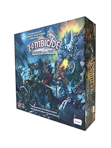 Asmodee - Zombicide 8439 Green Horde: Freunde und Feinde, Brettspiel, Erweiterung, italienische Ausgabe von Asmodee