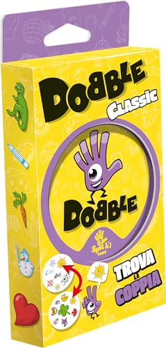 Asmodee: Dobble Classic Blister Eco, Mini-Version, lustiges Kartenspiel für die ganze Familie, 5 Mini-Spiele, 2-8 Spieler, 6+ Jahre, italienische Ausgabe Asmodee: Dobble Classic Blister Eco, Mini-Version, lustiges Kartenspiel für die ganze Familie, 5 Mini-Spiele, 2-8 Spieler, 6+ Jahre, italienische Ausgabe von Asmodee