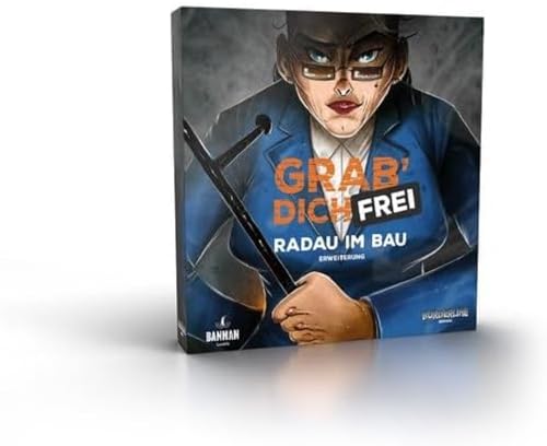 Bannan Games, Grab Dich Frei – Radau im Bau, Erweiterung, Kennerspiel, Strategiespiel, 2-6 Spieler, Ab 16+ Jahren, 45 Minuten, Deutsch von Asmodee