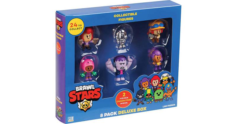 Brawl Stars 8 Sammelfiguren Deluxe-Set Fensterbox (Serie 1) von Asmodee