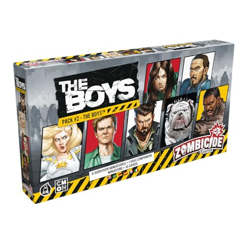 CMON, Zombicide 2. Edition – The Boys Pack 2: The Boys, Miniaturen-Erweiterung, Kennerspiel, Dungeon Crawler, 1-6 Spieler, Ab 14+ Jahren, 60 Minuten, Deutsch, Mehrsprachig von CMON