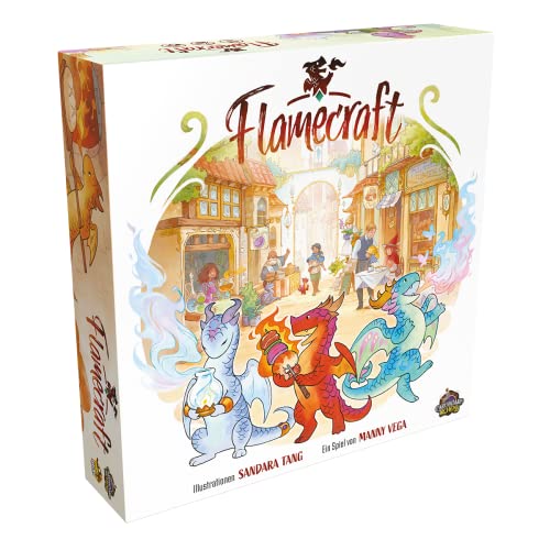 Cardboard Alchemy, Flamecraft, Familienspiel, Brettspiel, 1-5 Spieler, Ab 12+ Jahren, 60 Minuten, Deutsch von Asmodee