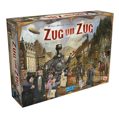 Days of Wonder, Zug um Zug Legacy: Legenden des Westens, Familienspiel, Brettspiel, 2-5 Spieler, Ab 10+ Jahren, 20-90 Minuten, Deutsch Days of Wonder, Zug um Zug Legacy: Legenden des Westens, Familienspiel, Brettspiel, 2-5 Spieler, Ab 10+ Jahren, 20-90 Minuten, Deutsch von Asmodee