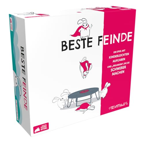 Exploding Kittens, Beste Feinde, Partyspiel, Deduktionsspiel, 2+ Spieler, Ab 10+ Jahren, 20 Minuten, Deutsch von Asmodee