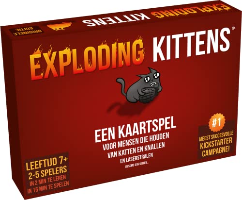 Exploding Kittens NL - Kartenspiel - EIN Partyspiel voller Humor! - 7+ - 2-5 Spieler von Asmodee